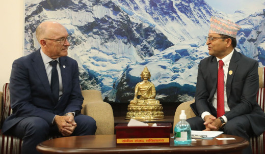 राष्ट्रिय सभा अध्यक्ष तिमिल्सिना र आणविक प्रतिबन्ध सम्बन्धी संगठनका सचिवबीच भेट